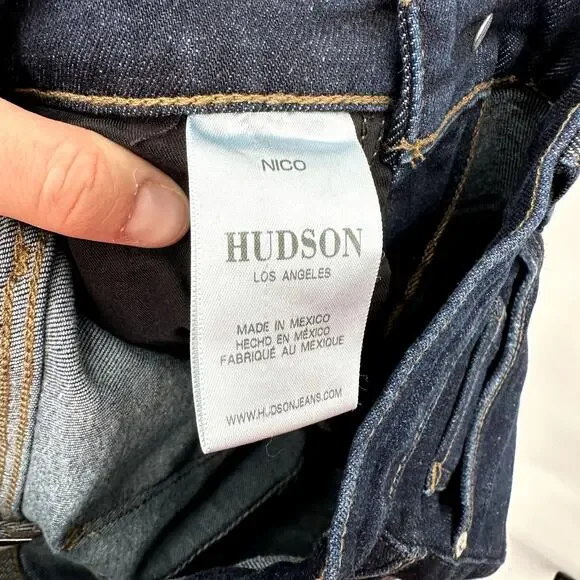 HUDSON NWT Nico Straight Ankle Denim Jean in Mercy// 24